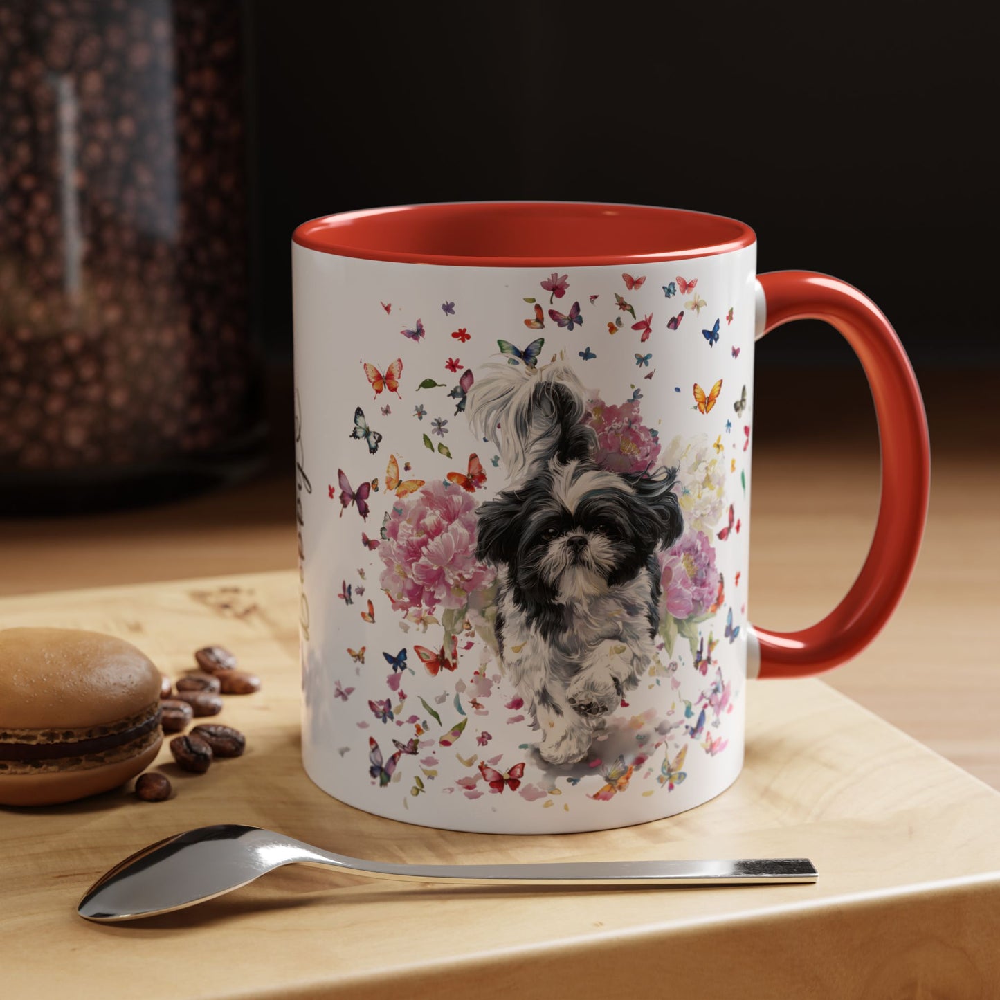 Shih Tzu #4 Personalized Accent Mugs, 11oz