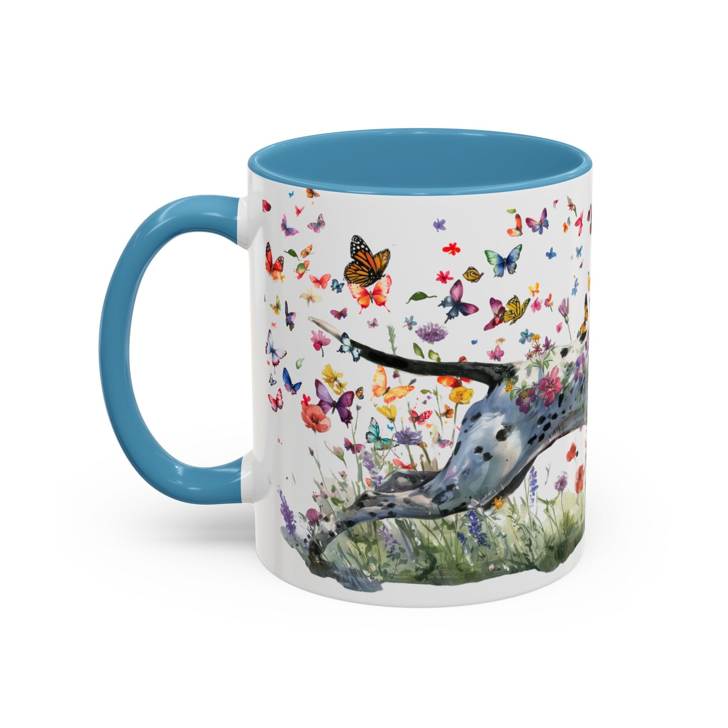 English Pointer #1  Personalized Accent Mugs, 11oz