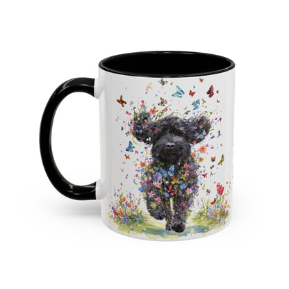 Labradoodle #5 Personalized Accent Mugs, 11oz