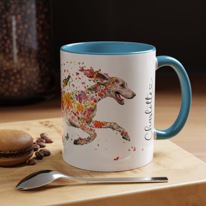 Weimaraner Personalized Accent Mugs, 11oz