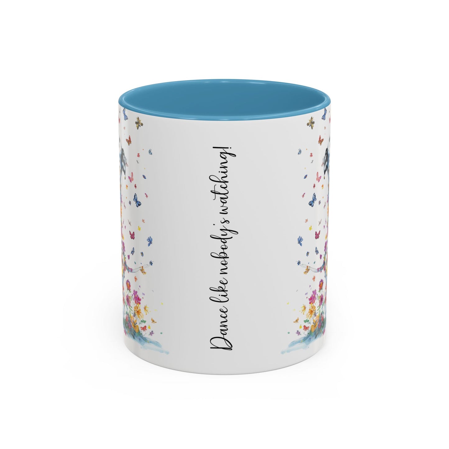 Dalmatian, Dance like nobody's watching, Personalized Accent Mugs, 11oz