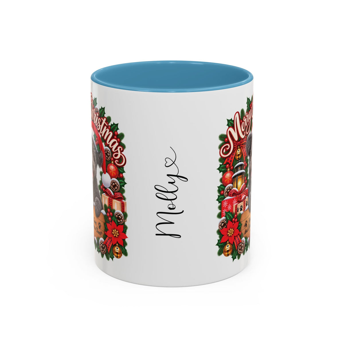 Pumi #2 Merry Christmas, personalised accent colour 11oz mug