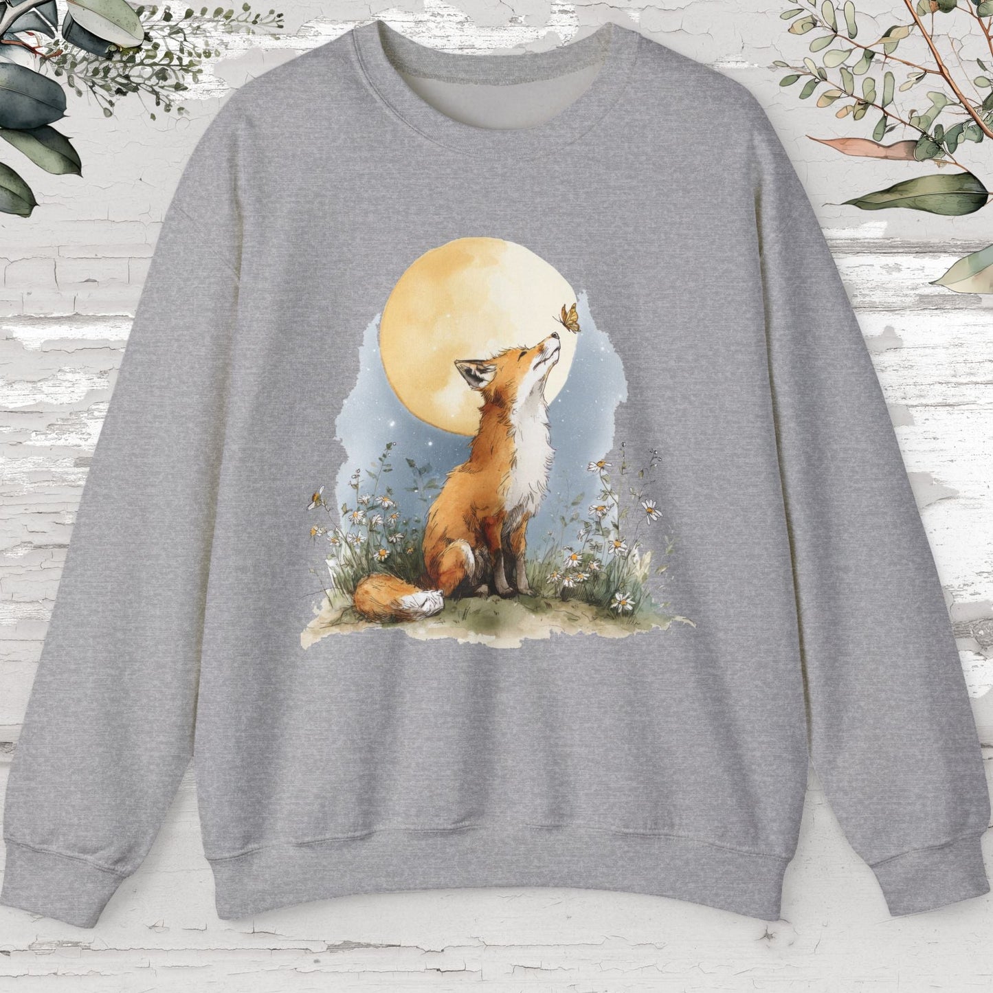 Fox & Butterfly #3 Unisex Sweat Shirt.