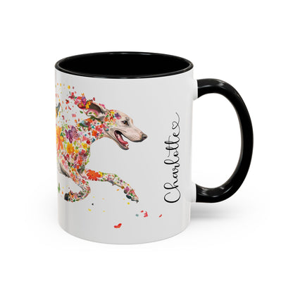 Weimaraner Personalized Accent Mugs, 11oz