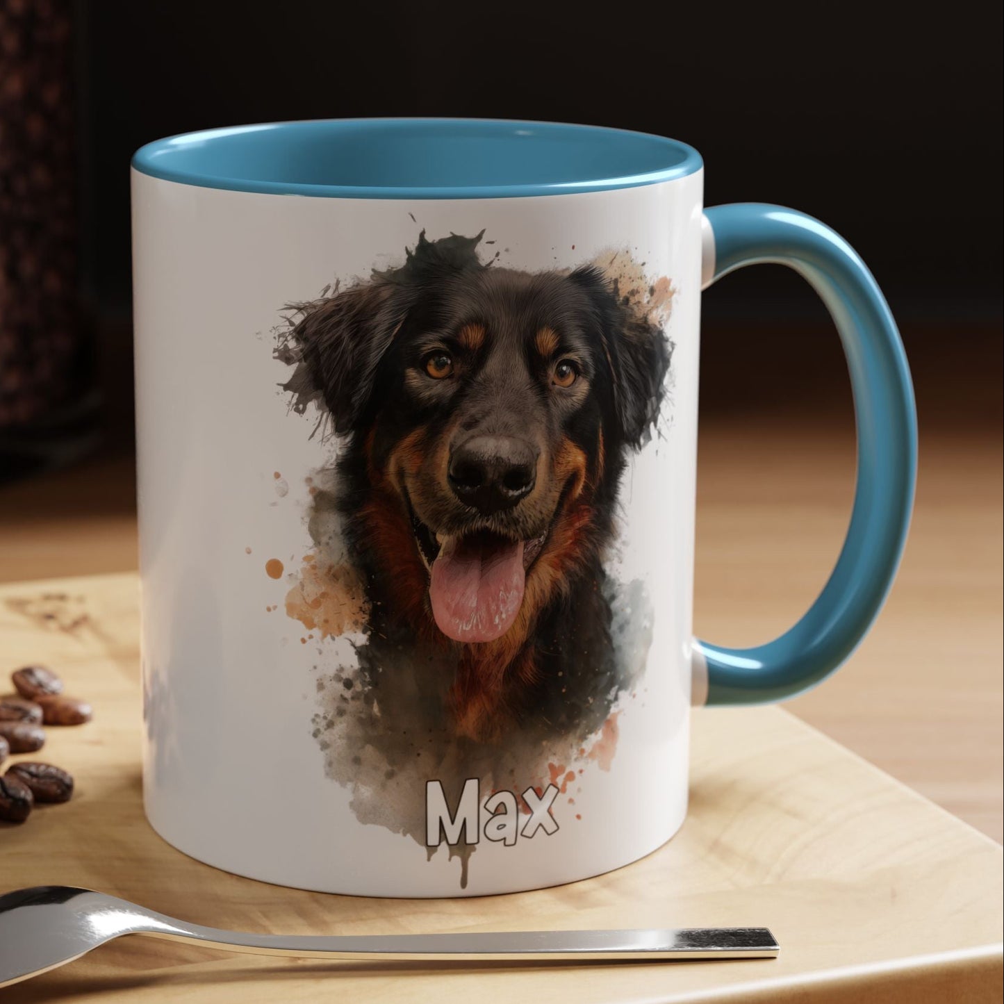 Hovawart #4 Colourful Personalized Accent Mugs, 11oz