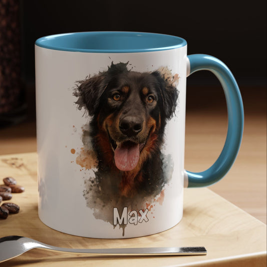 Hovawart #4 Colourful Personalized Accent Mugs, 11oz