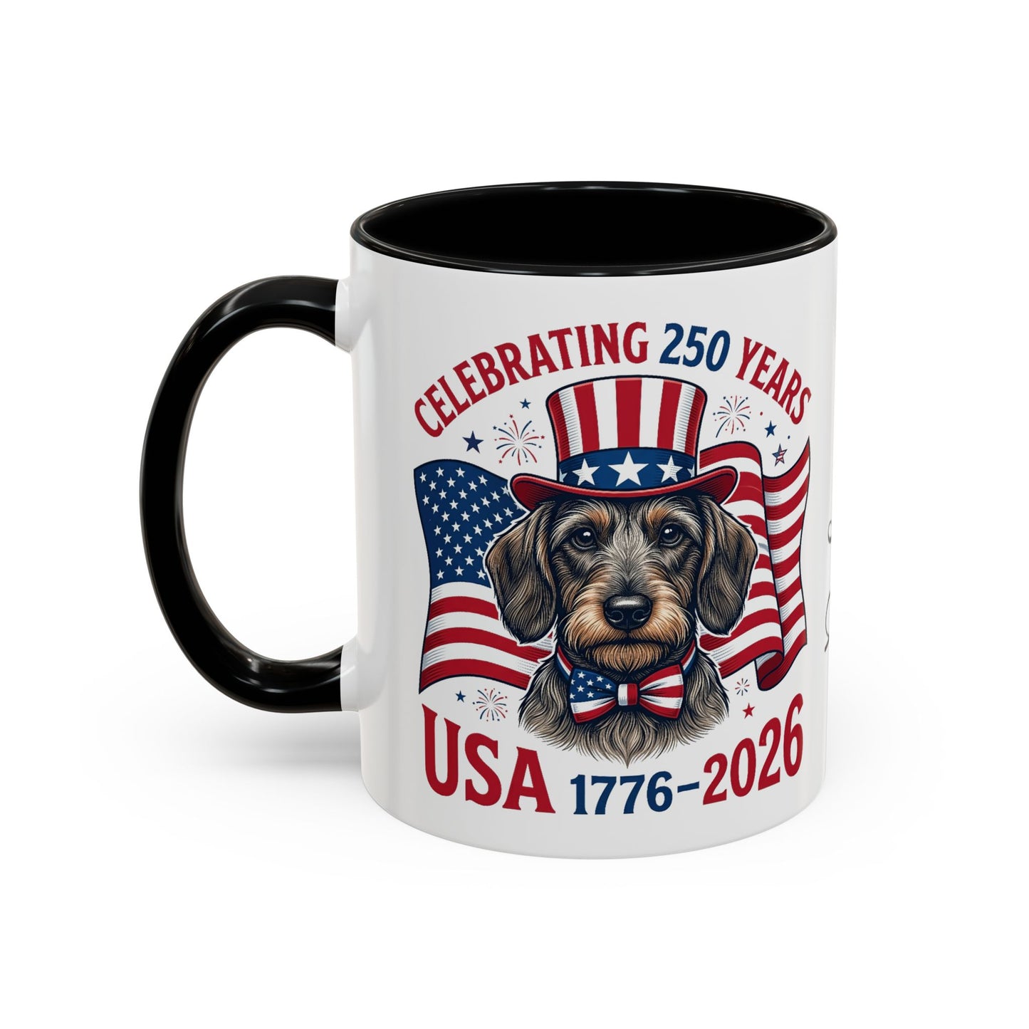 Dachshund #2 - 250th Celebration Personalised  Accent Mugs, 11oz & 15oz