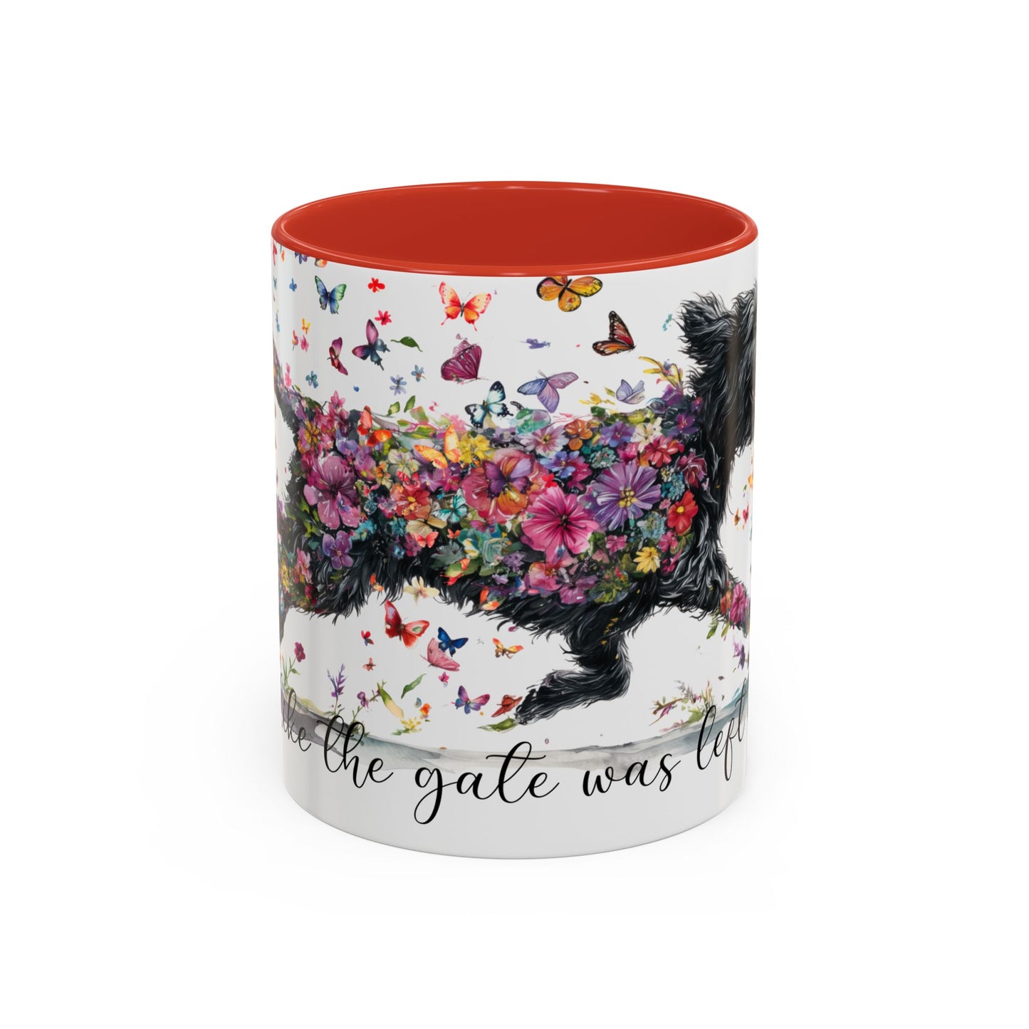 Labradoodle/Groodle #1  Live like the gate was left open, Accent Mugs, 11oz & 15oz