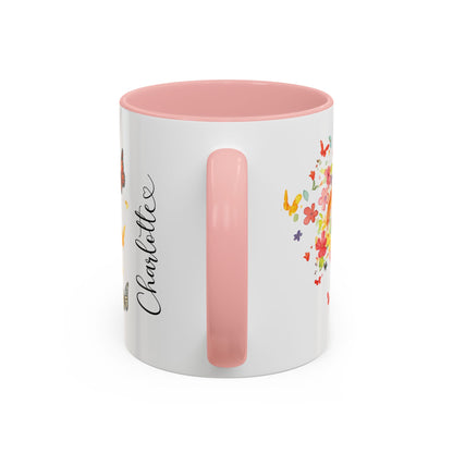 Papillon Personalized Accent Mugs, 11oz