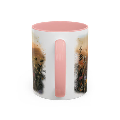 Fox sleeping #1 Personalized Accent Mugs, 11oz