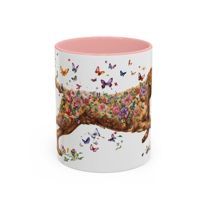Chesapeke Bay Retriever Personalized Accent Mugs, 11oz