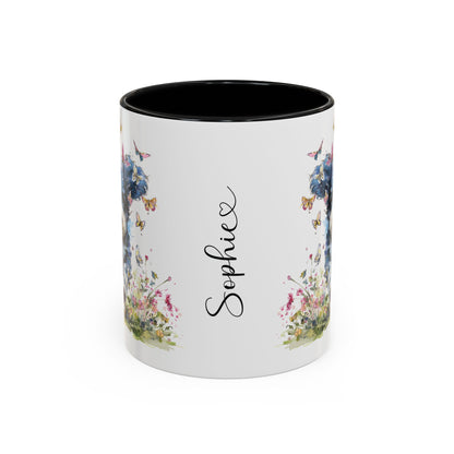 Blue Merle Cockapoo/Doodle Personalized Accent Mugs, 11oz