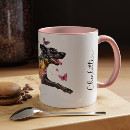 Pointador #2 Personalized Accent Mugs, 11oz