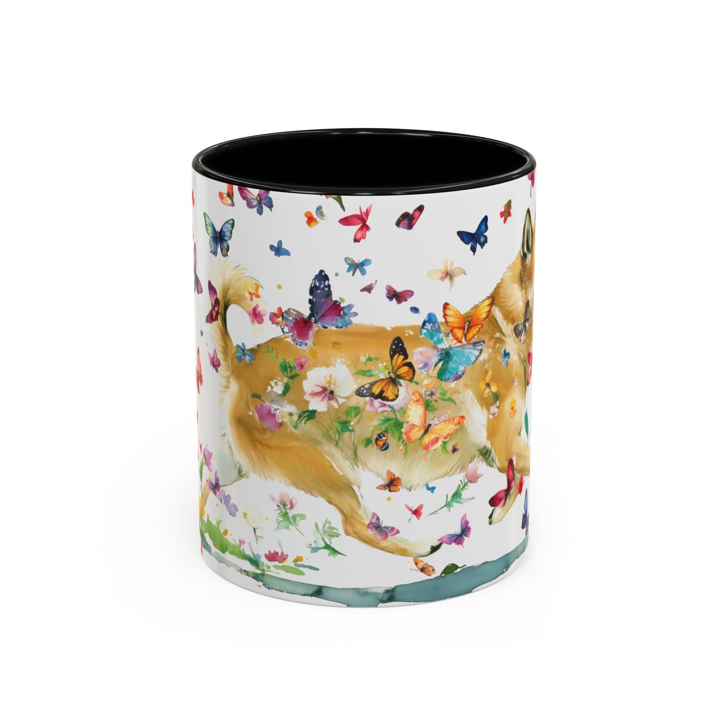 Wheaten Buhund Personalized Accent Mugs, 11oz