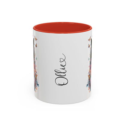 British Blue Cat #2 Personalized Accent Mugs, 11oz