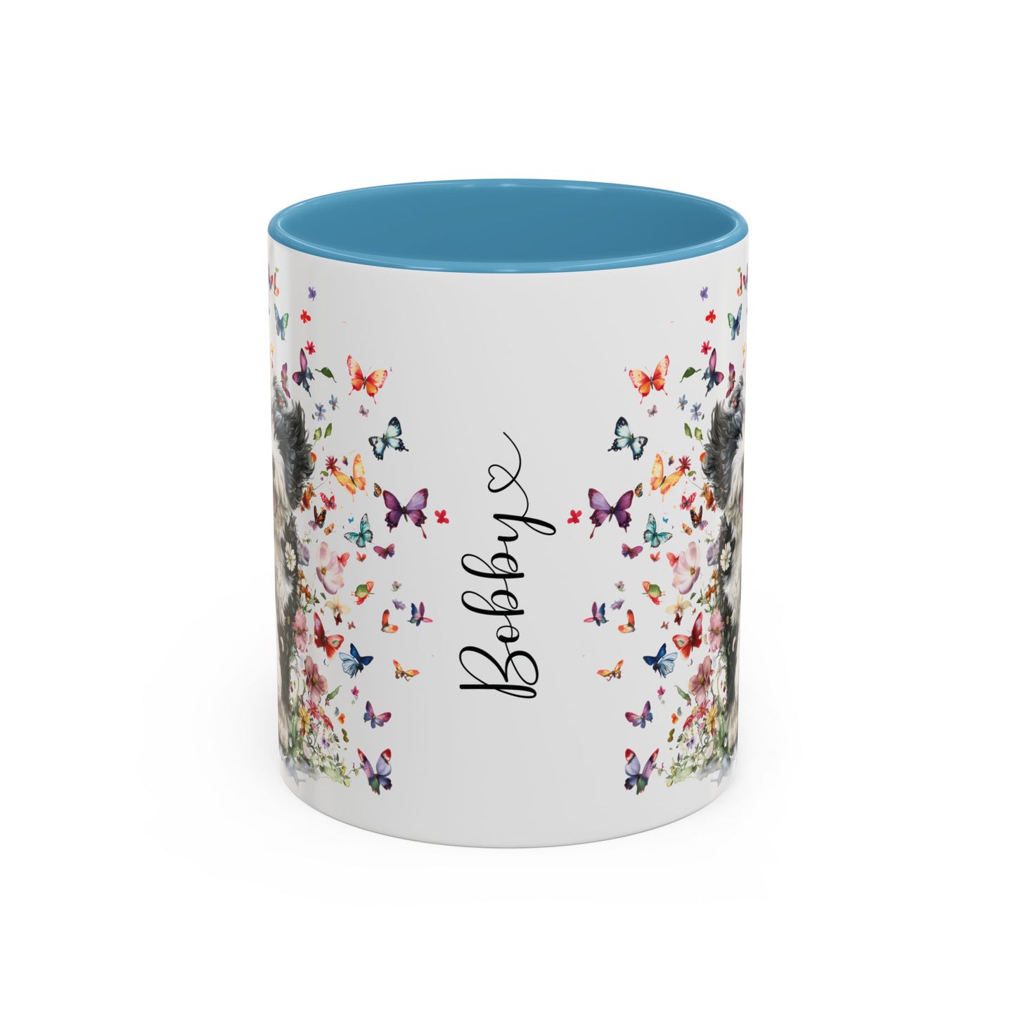 Bernedoodle #2 Personalized Accent Mugs, 11oz