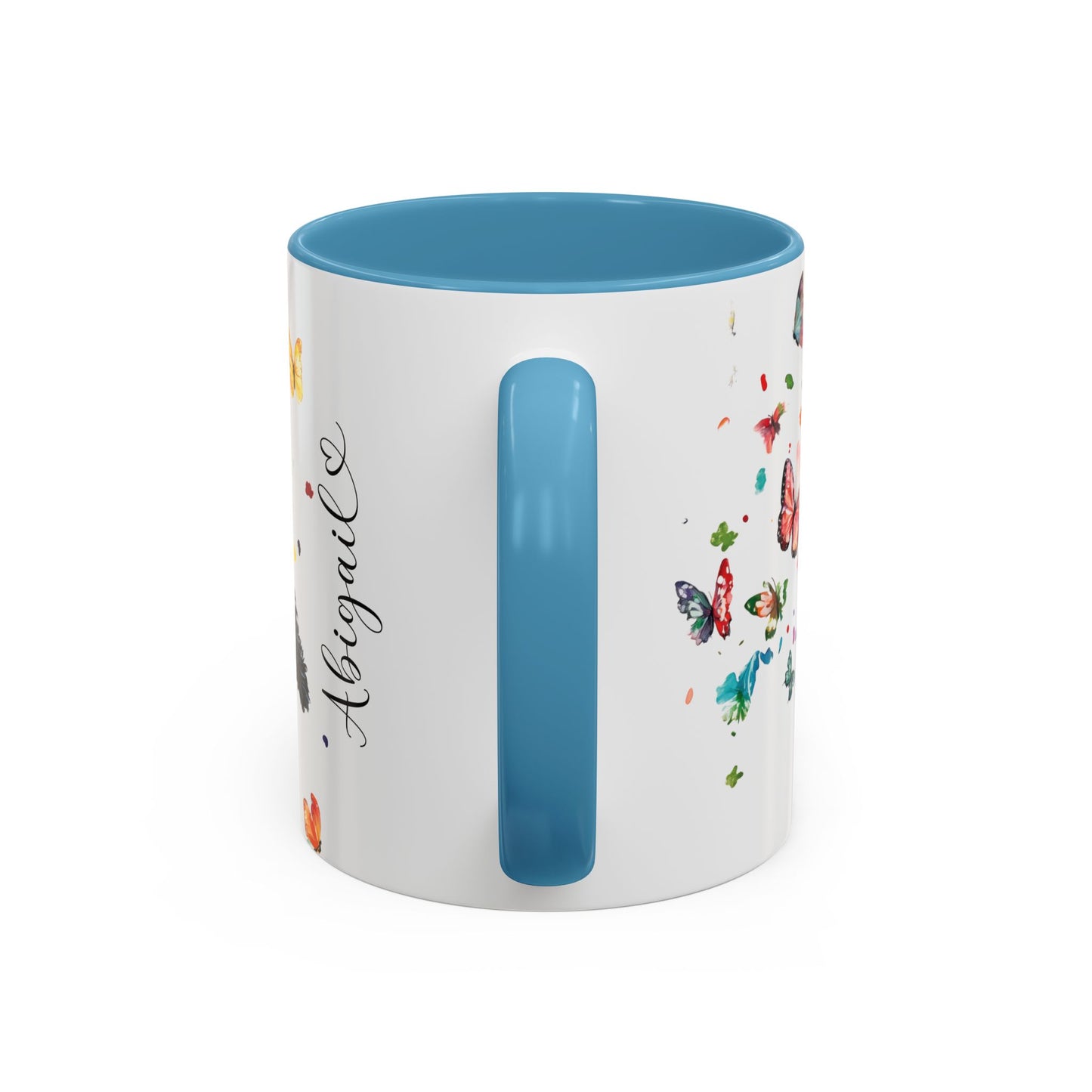 Portugese Water Dog Personalized Accent Mugs, 11oz