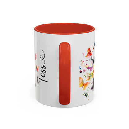 Poodle #2 Personalized Accent Mugs, 11oz