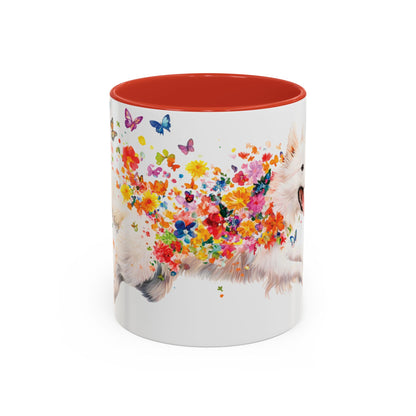 American Eskimo Personalized Accent Mugs, 11oz