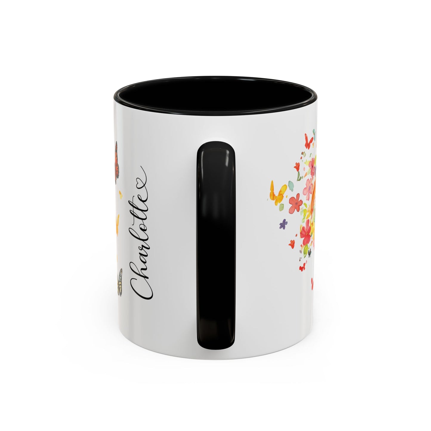 Papillon Personalized Accent Mugs, 11oz