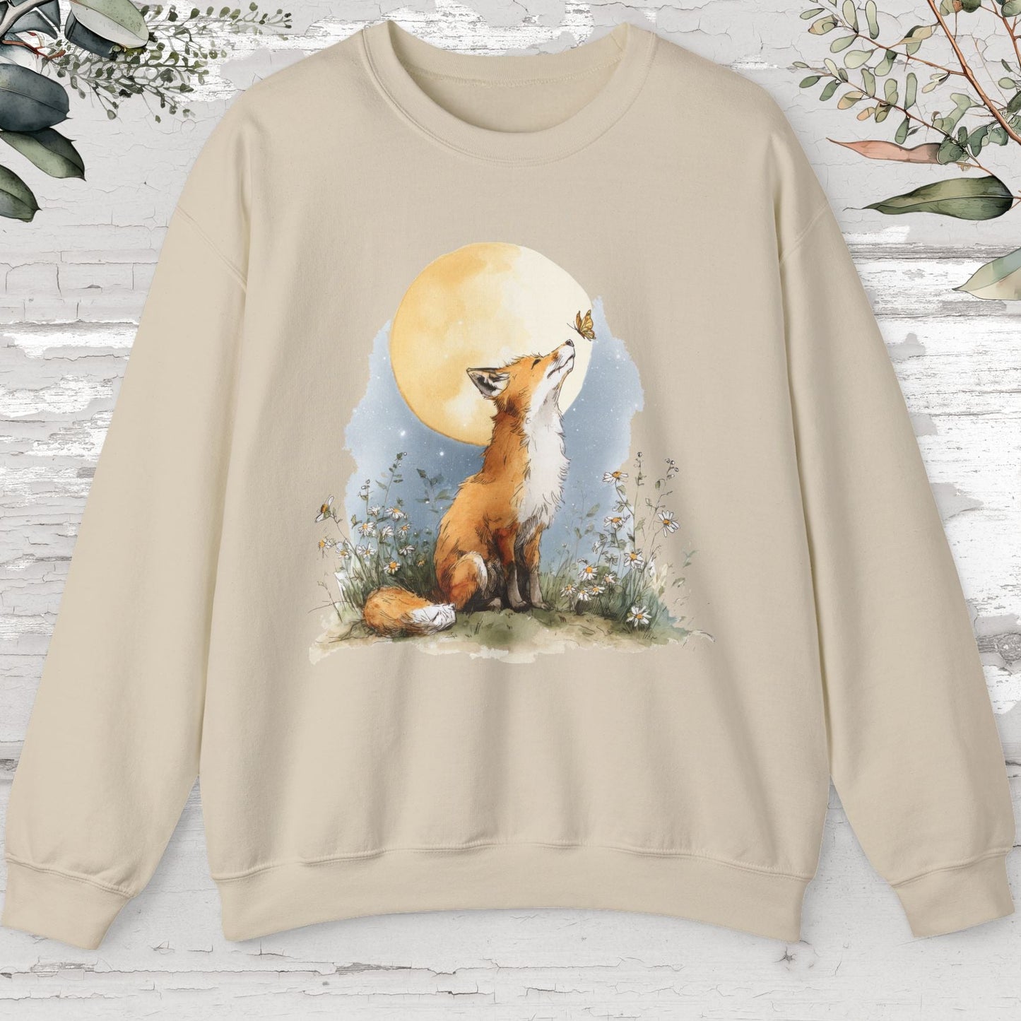 Fox & Butterfly #3 Unisex Sweat Shirt.