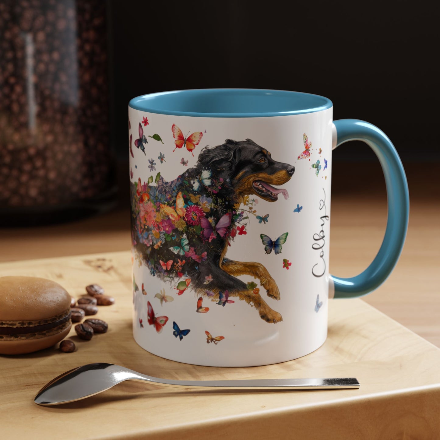 Hovawart #3 Colorful Accent Mugs, 11oz