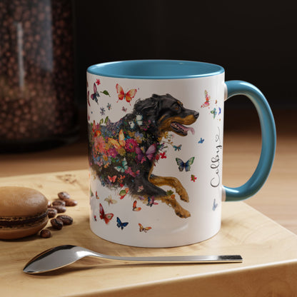 Hovawart #3 Colorful Accent Mugs, 11oz