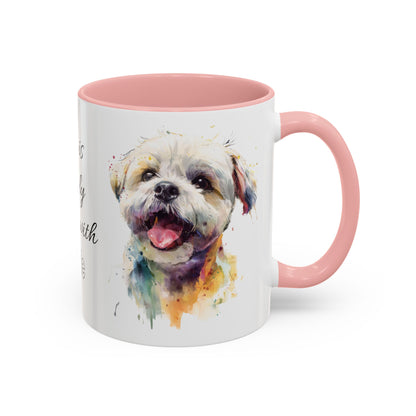 Shih Tzu #1 “Life is better with” Personalized Accent Mugs, 11oz