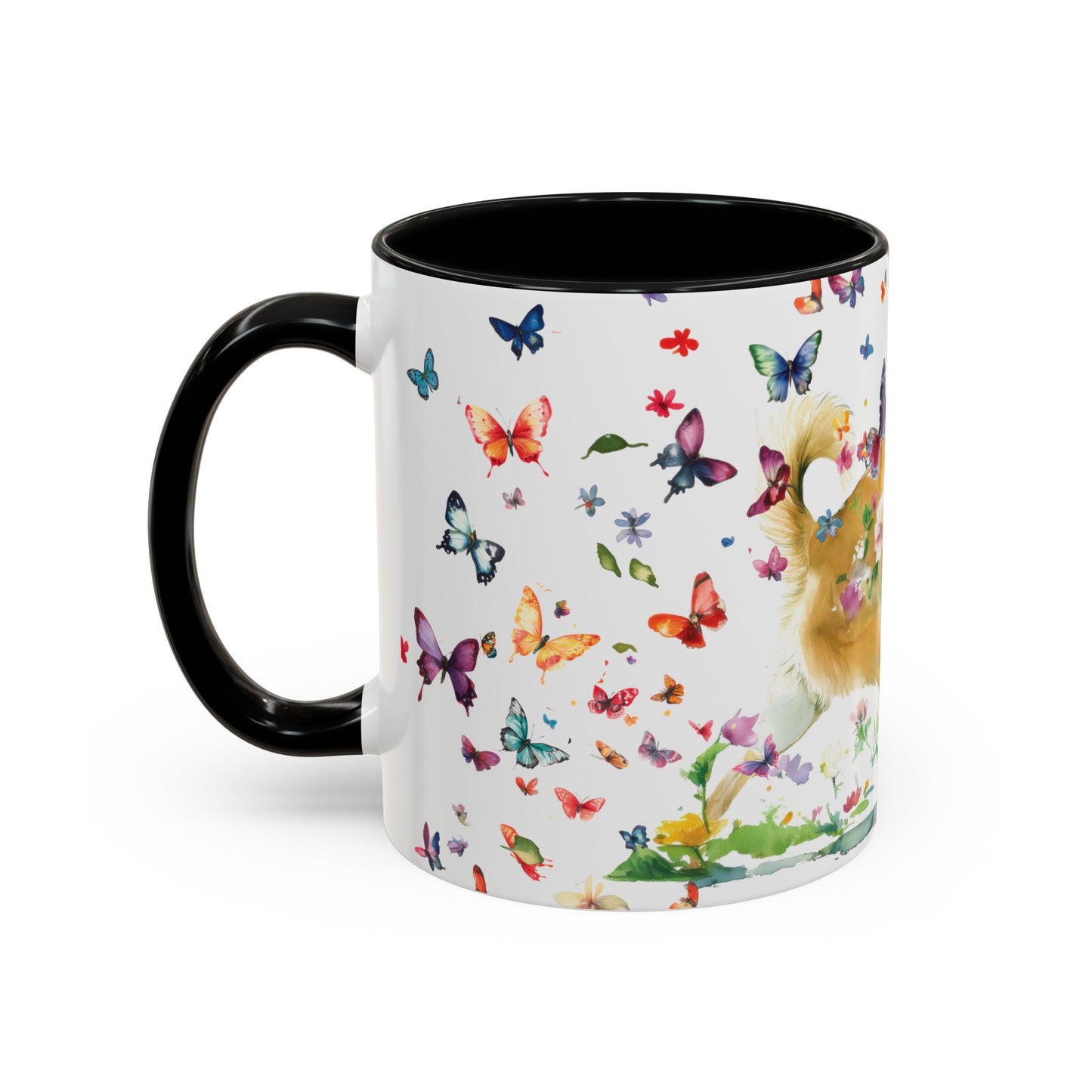 Wheaten Buhund Personalized Accent Mugs, 11oz