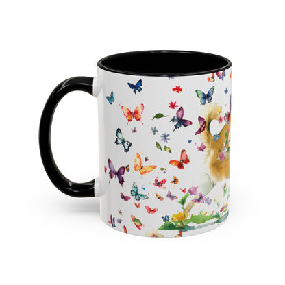 Wheaten Buhund Personalized Accent Mugs, 11oz