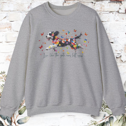 Bernedoodle Live like the gate was left open, unisex Sweatshirt