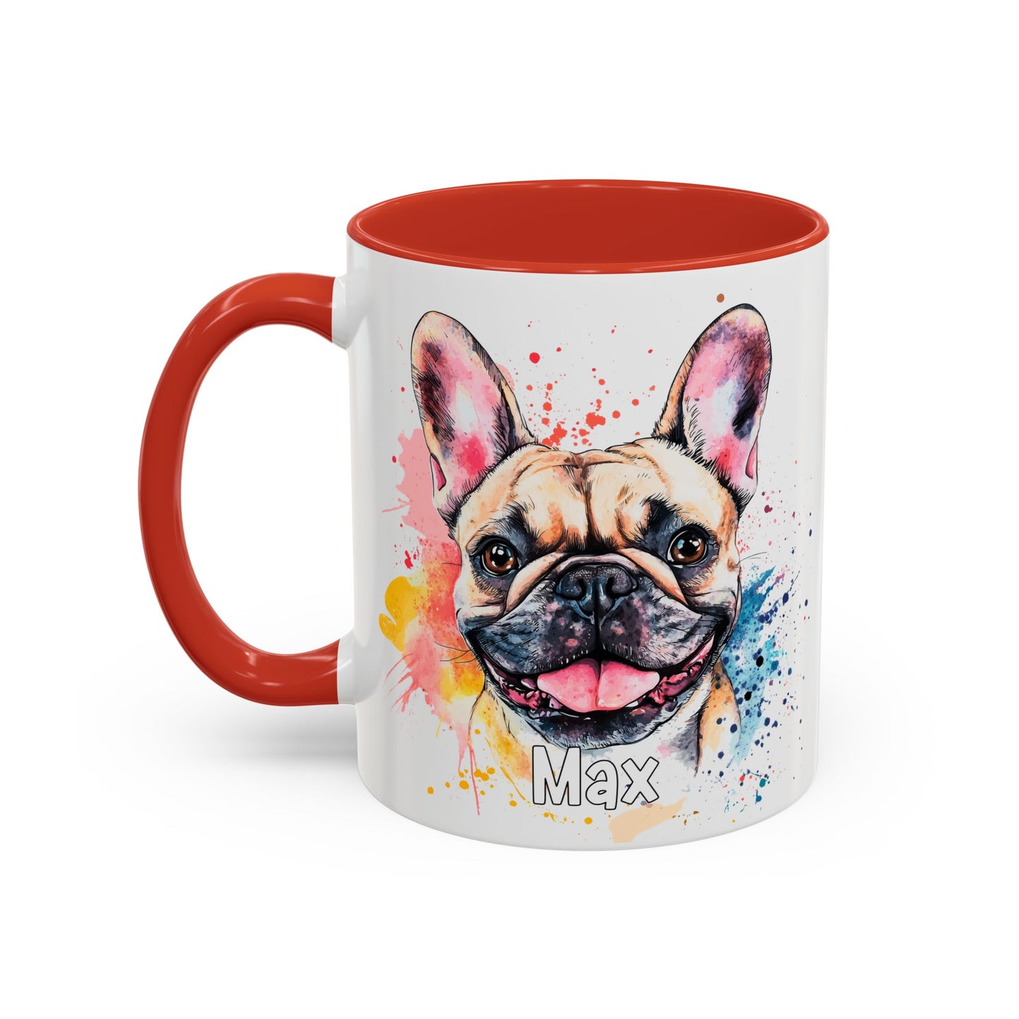 French Bulldog #2 Colourful Personalized Accent Mugs, 11oz