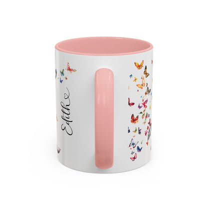 English Springer Spaniel Personalized Accent Mugs, 11oz