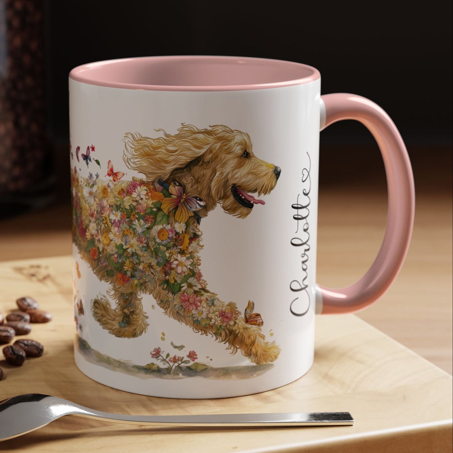Golden Doodle/Groodle #3 Retriever Personalized Accent Mugs, 11oz