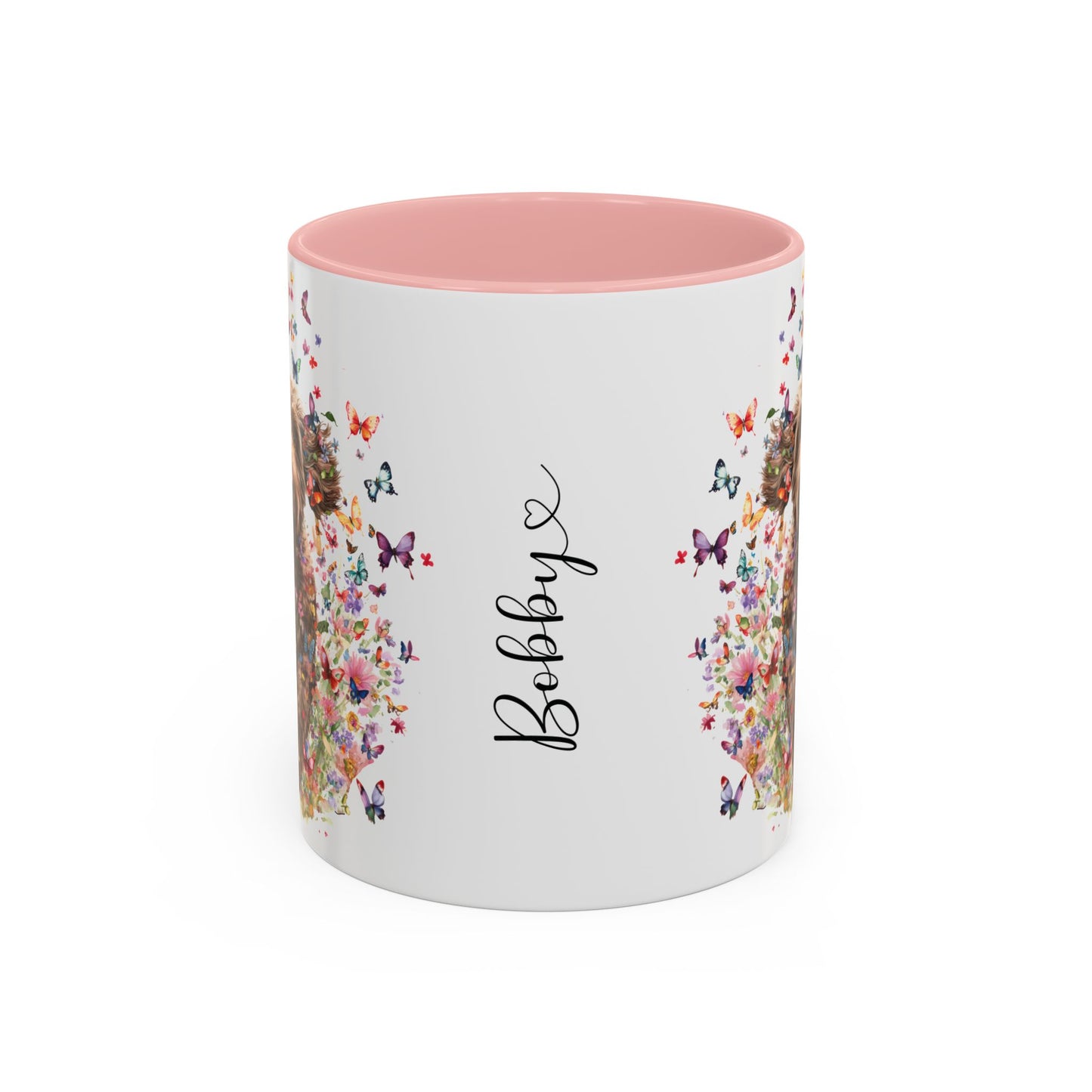 Labradoodle #4 Personalized Accent Mugs, 11oz