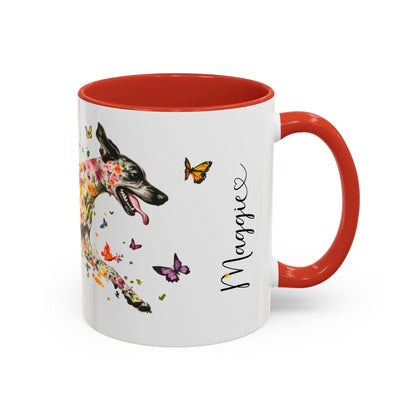 Great Dane Personalized Colorful Accent Mugs, 11oz