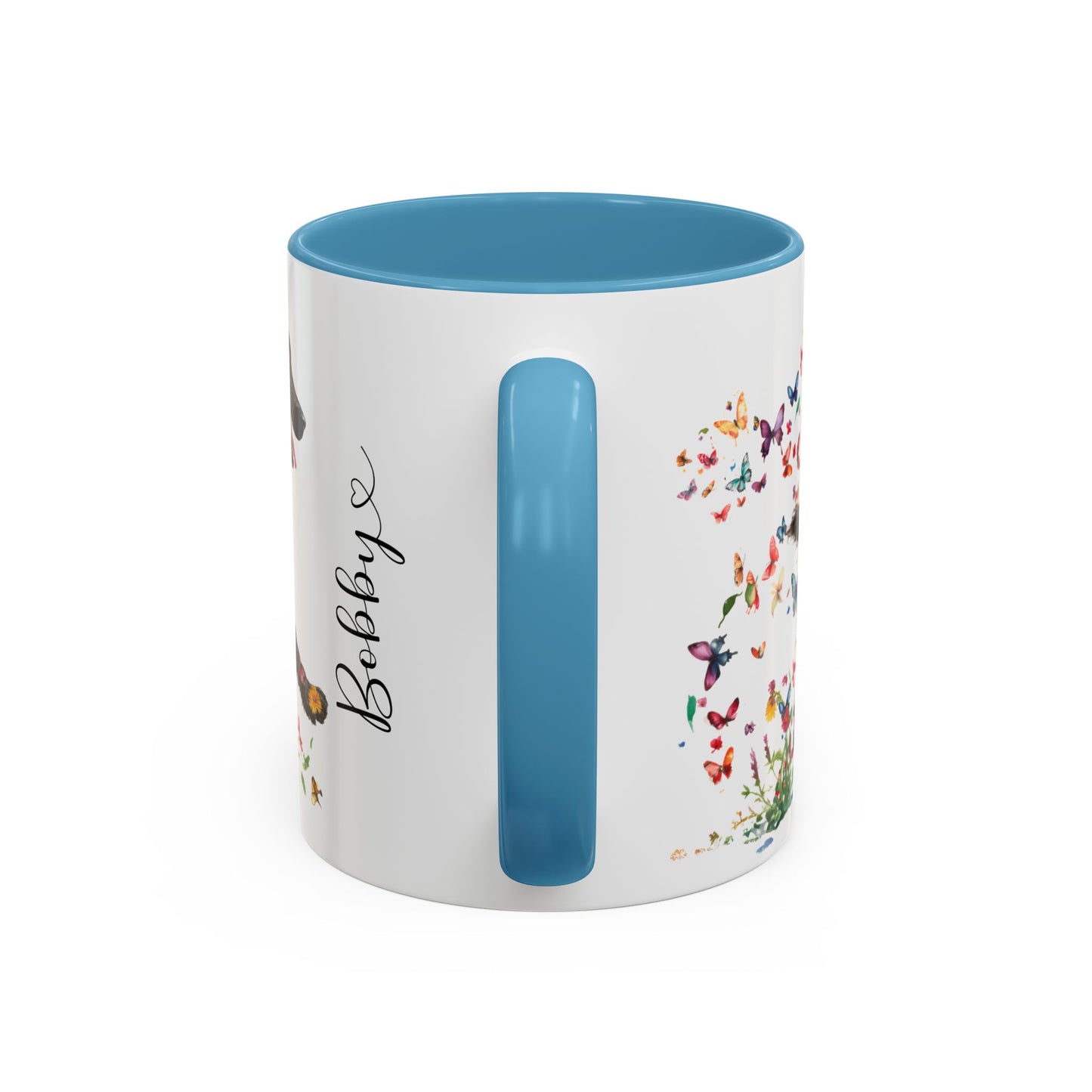 Curly Coated Retriever #2 Personalized Accent Mugs, 11oz