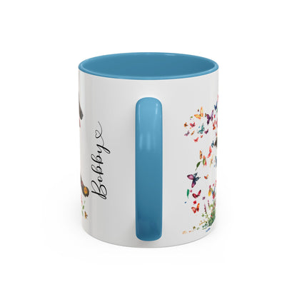 Curly Coated Retriever #2 Personalized Accent Mugs, 11oz