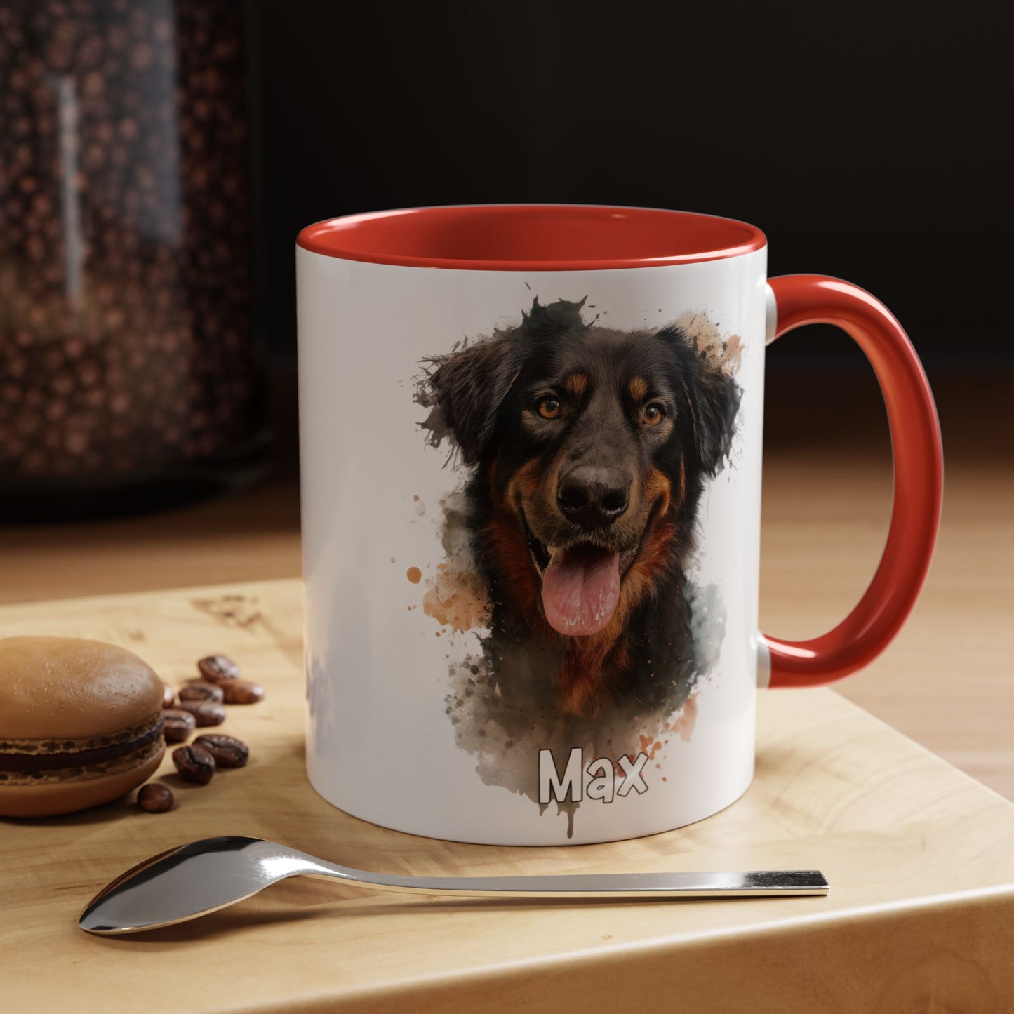 Hovawart #4 Colourful Personalized Accent Mugs, 11oz
