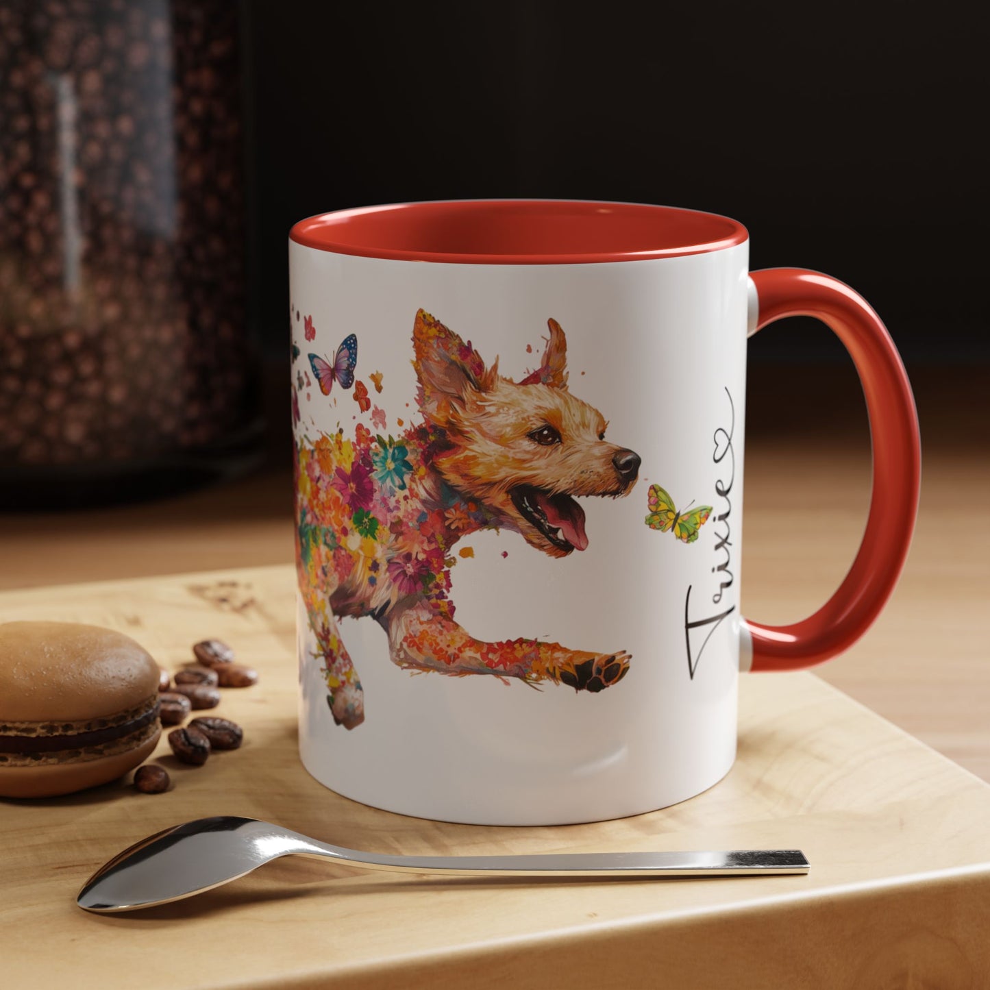 Border Terrier #2 Personalized Accent Mugs, 11oz