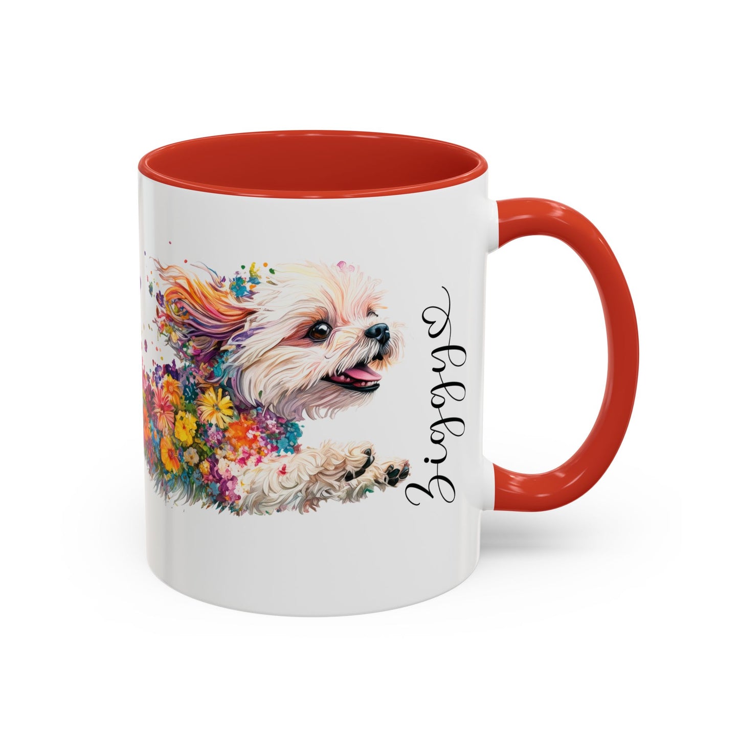 Shih Tzu Personalized Accent Mugs, 11oz