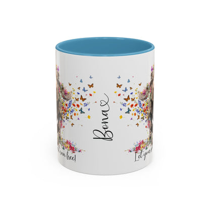 Spinone Italiano #2, Let your spirit run free, personalized colourful Mugs, 11oz