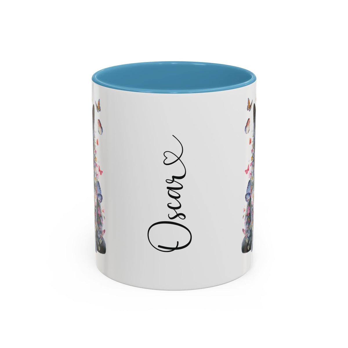 British Blue Cat #1 Personalized Accent Mugs, 11oz