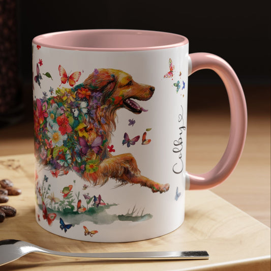 Hovawart #1 Colorful Accent Mugs, 11oz