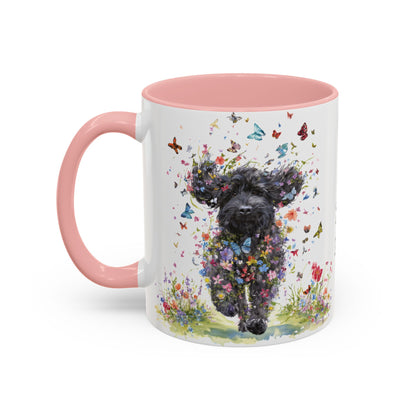 Labradoodle #5 Personalized Accent Mugs, 11oz