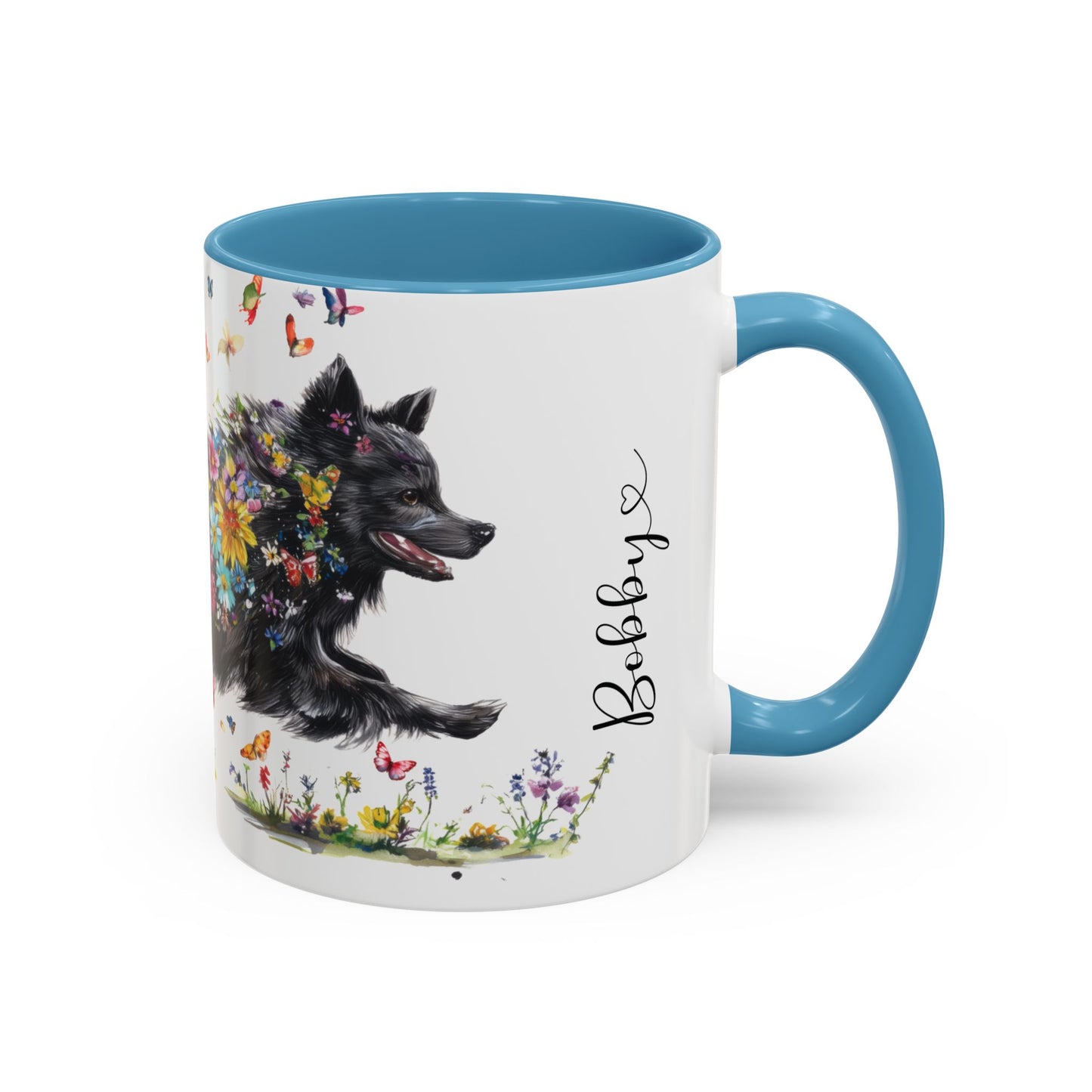 Schipperke Personalized Accent Mugs, 11oz