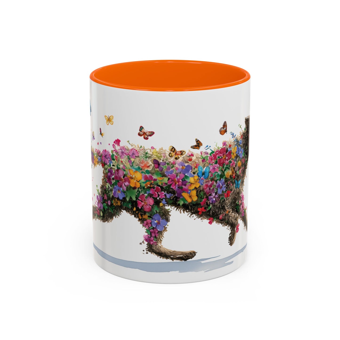 Curly Coated Retriever #1 Personalized Accent Mugs, 11oz