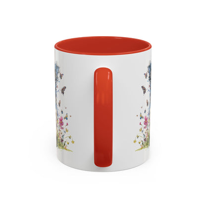 Blue Merle Cockapoo/Doodle Personalized Accent Mugs, 11oz