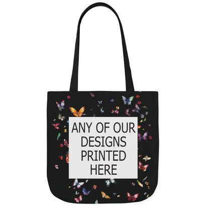ANY OF OUR DESIGNS - BLACK Canvas Tote Bag,