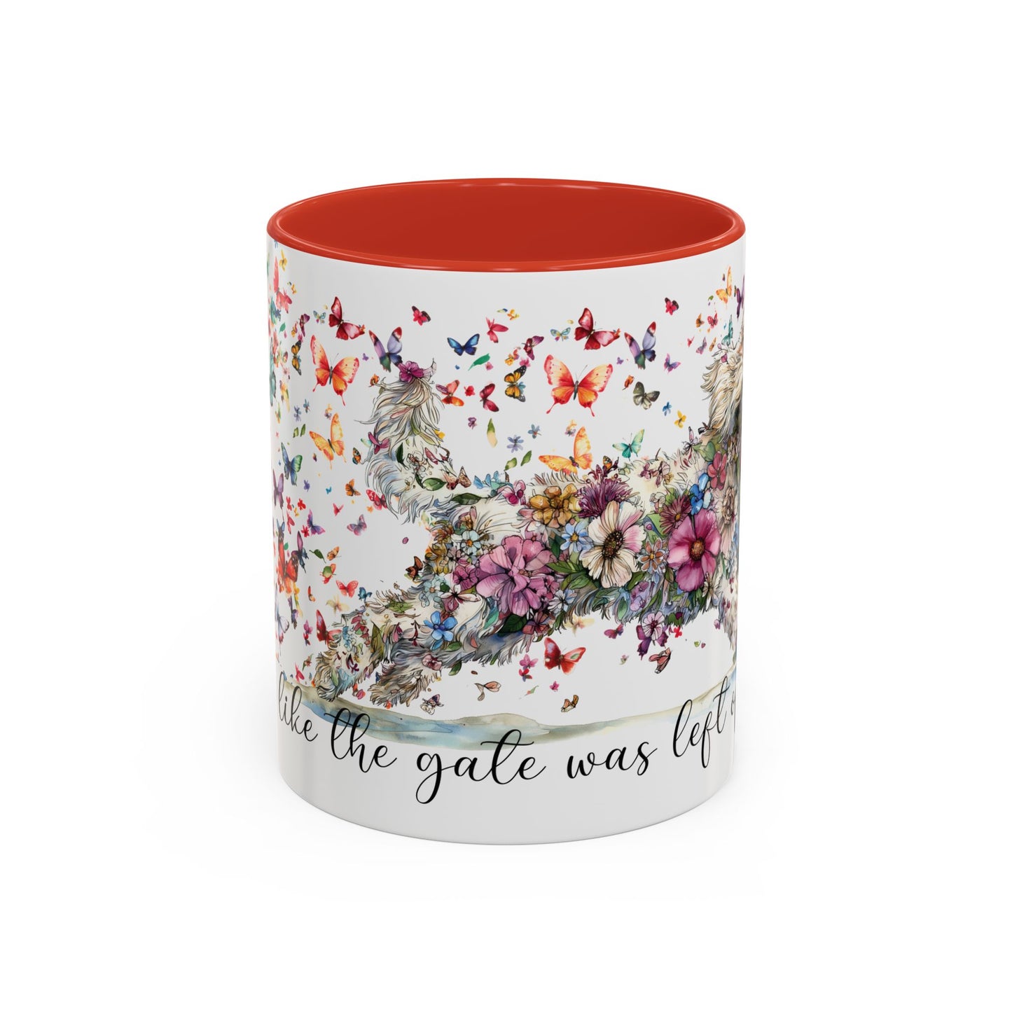 Golden Doodle #2 "Live like the gate was left open" Accent Mugs, 11oz